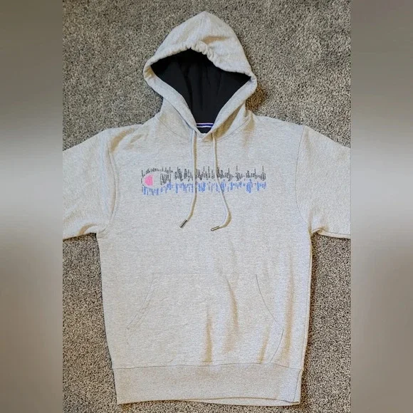 champion shop hooded pullover sweatshirt, unisex, size youth XLG/ adult sm, gray - Picture 2 of 8